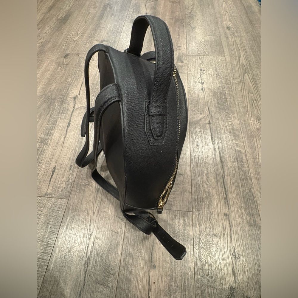 Tory Burch Emerson Black Leather Backpack - Picture 7 of 11